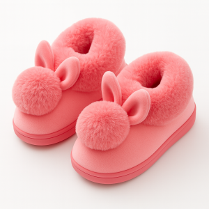 Chausson avec pompon et lapin de Univers-chaussons
