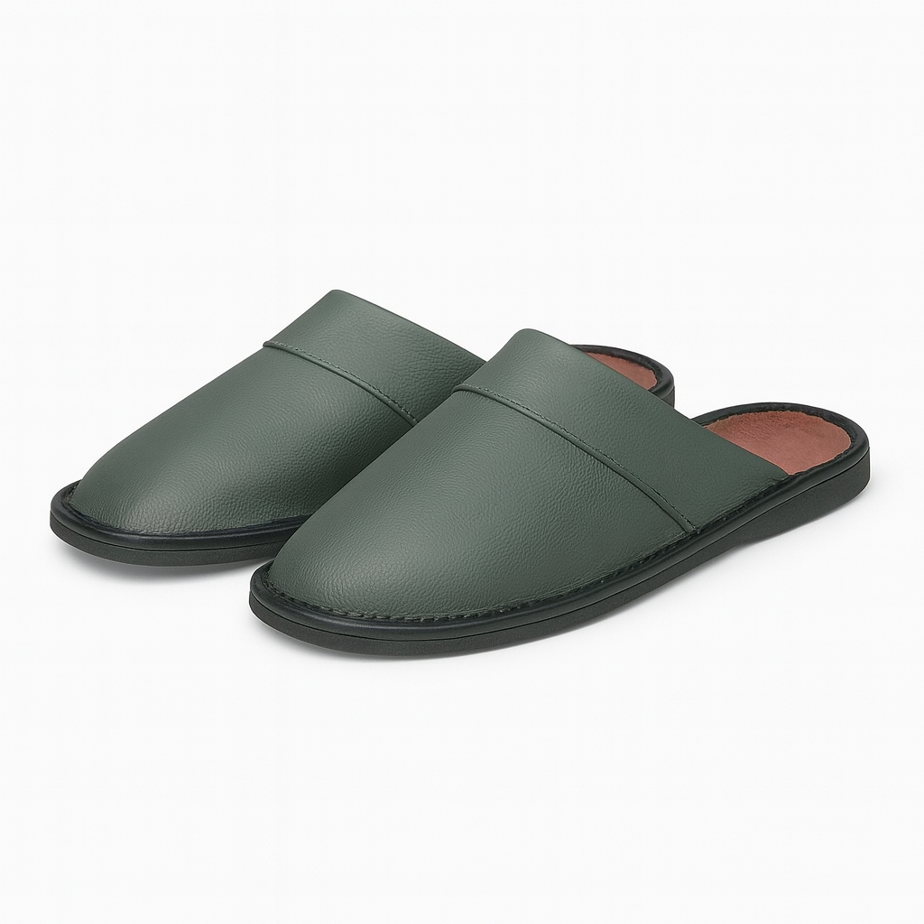chausson cuir souple vache