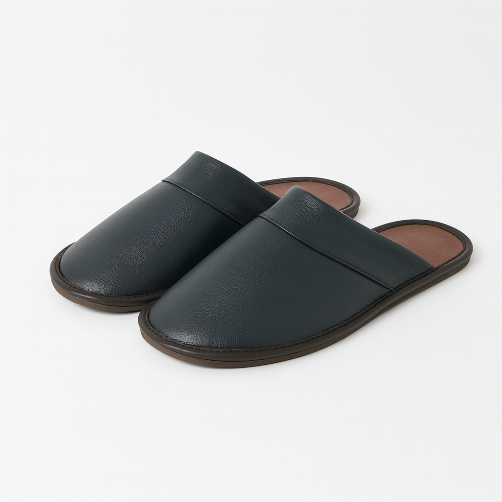 chausson en cuir de vache