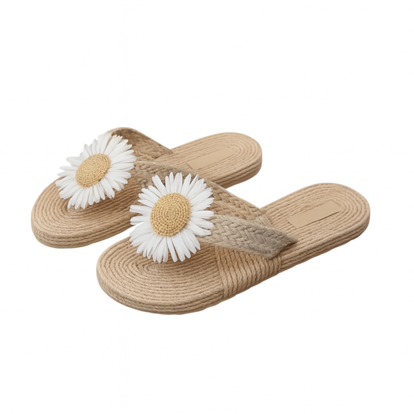 chaussures d'été à motif tournesol