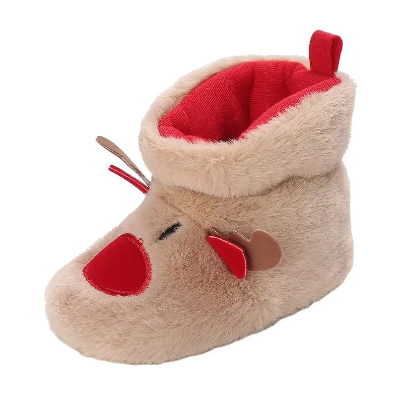 motif cerf chaussons