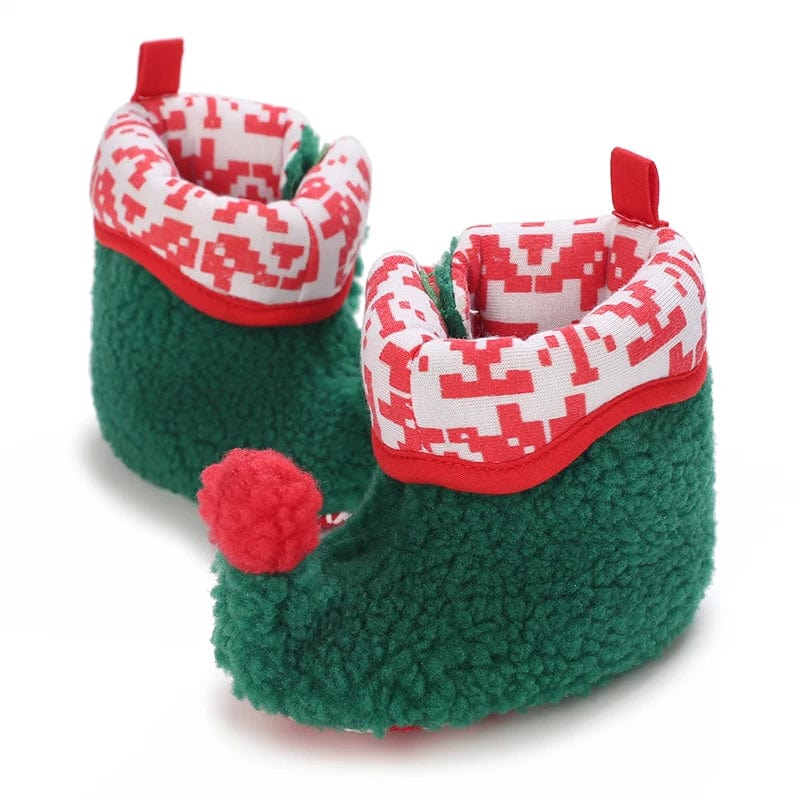 réchauffant pieds de bébé Noël
