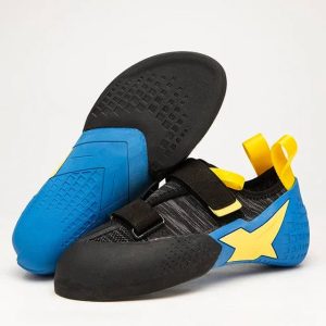 chaussures d'escalade bleu univers
