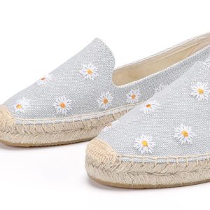 espadrilles pâquerettes pour femmes