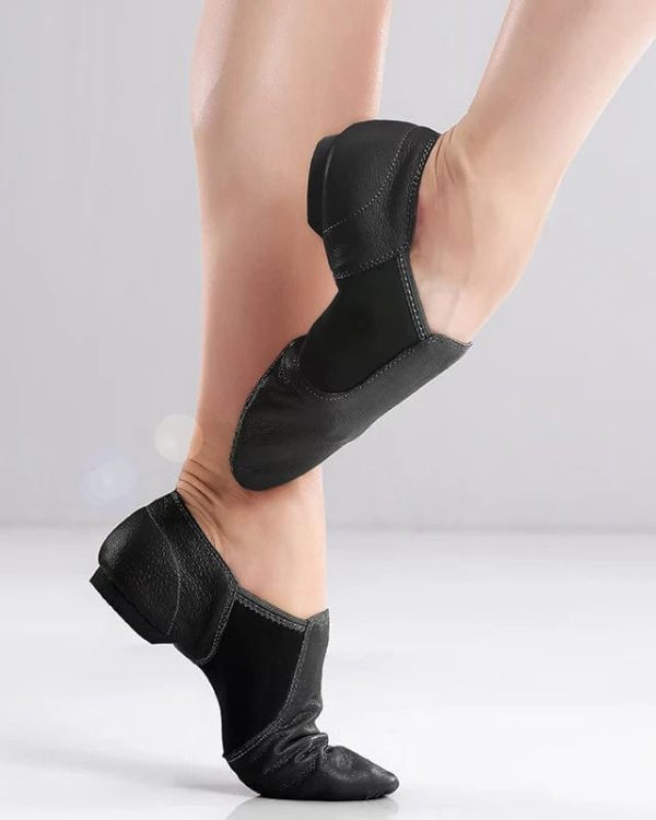 chaussons cuir gym danse