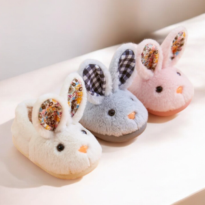 chaussons enfant lapin fantaisie