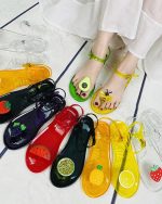 chaussons femme sandales transparente été
