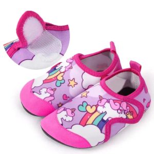 chaussons fille arc en ciel