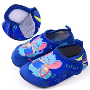 chaussons garçon éléphant avec scratch