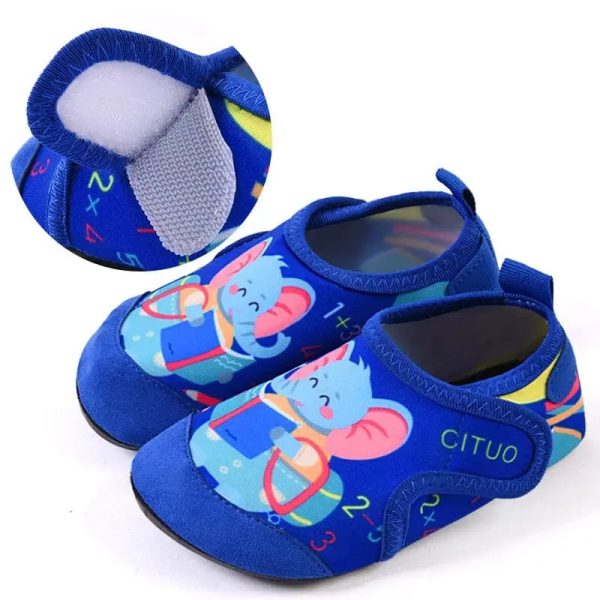 chaussons garçon éléphant avec scratch