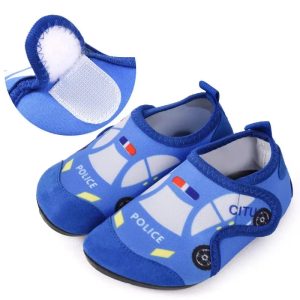 chaussons garçon à scratch Voiture