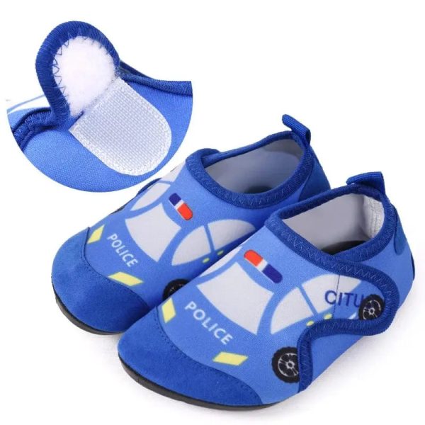 chaussons garçon à scratch Voiture