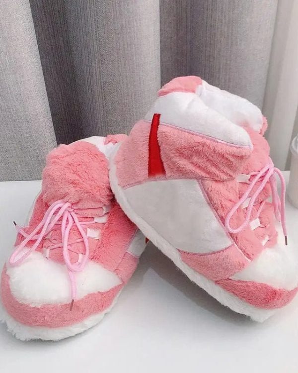 Chaussons basket cocooning pour enfant coloris pastel