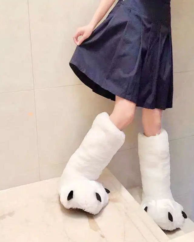 chaussons animaux pattes d'ours