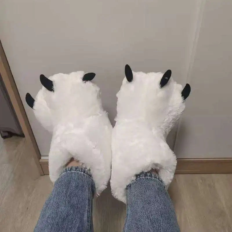 chaussons fun pattes d'ours