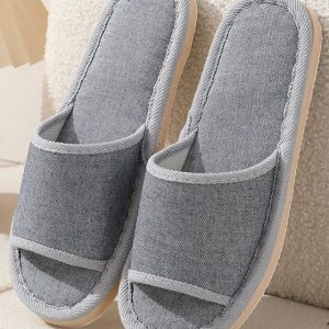 chaussons sandale en tissus