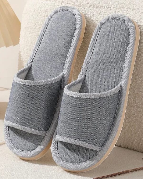 chaussons sandale en tissus