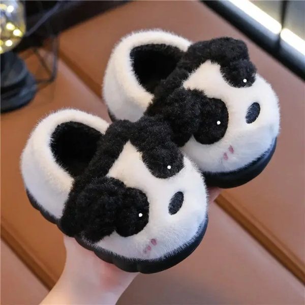 chaussons chien blanc