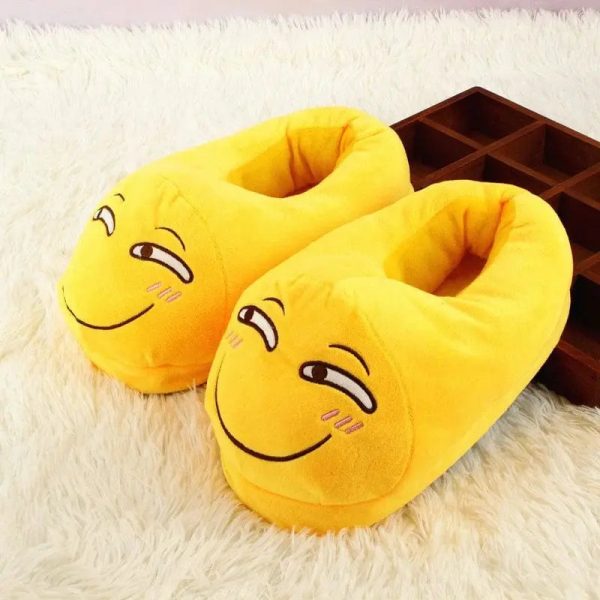 chaussons emoji filou