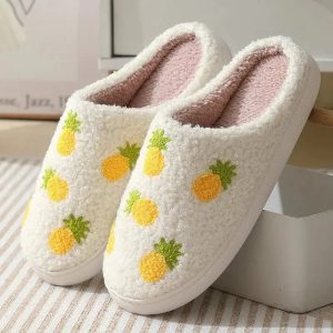 chaussons femme mules ananas