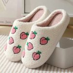 Chaussons femme mules Pêche élégants