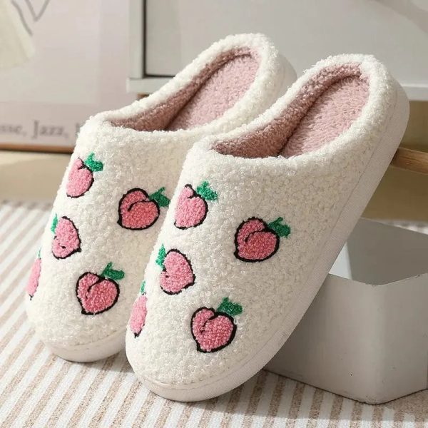 Chaussons femme mules Pêche élégants