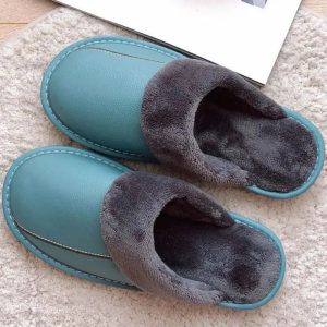 chaussons cuir classiques