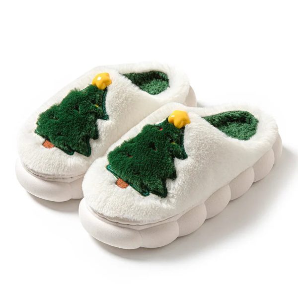 chaussons Noël sapin