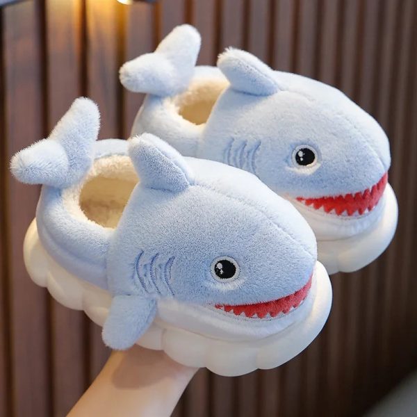 chaussons animaux enfant requin blanc