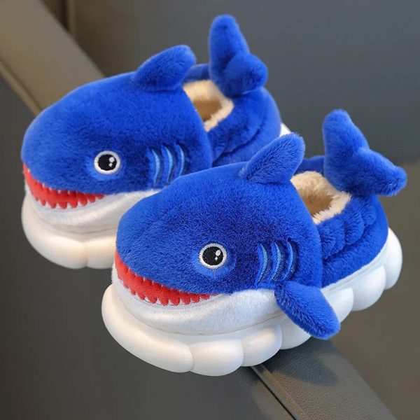 chaussons animaux enfant requin bleu