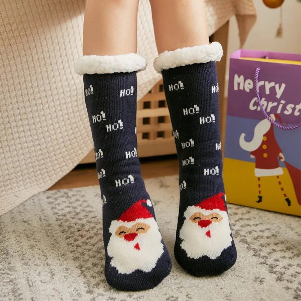 chaussons en peluche Père Noël