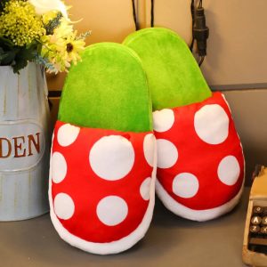 chaussons champignon avec rangement