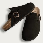 Chaussons sabots noirs élégants