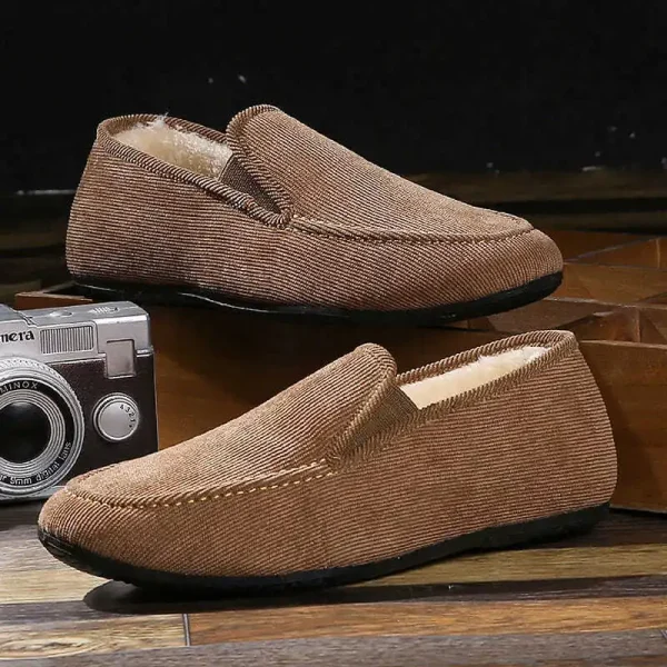 chaussons homme marron classiques