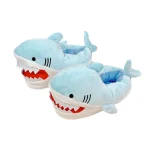 chaussons dinosaure bleu