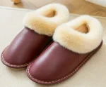 chaussons homme mouton Bordeaux