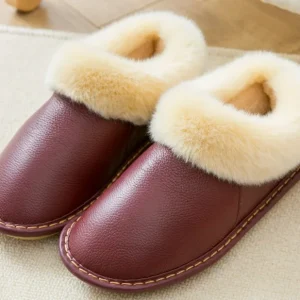 chaussons homme mouton Bordeaux