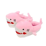 chaussons rigolos homme dinosaure roses