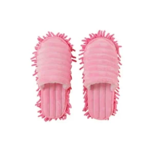 Chaussons serpillère en velours côtelé pour femme