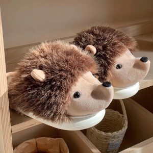 chaussons animaux hérisson