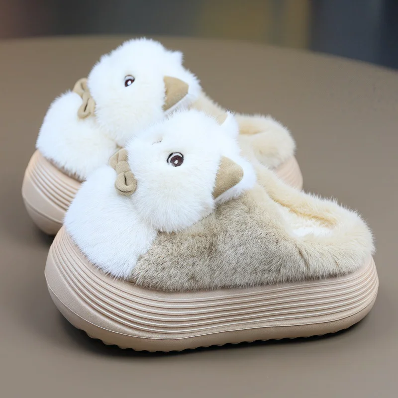 Chausson renard mignon pour enfants et adultes
