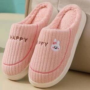 chaussons mules fourrure rose Univers-chaussons