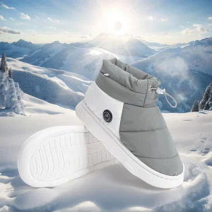 Chausson chauffant électrique USB style bottines