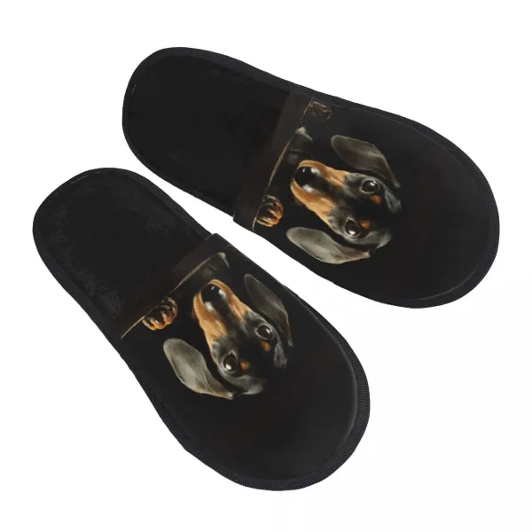 chaussons teckel en polyester