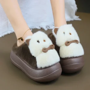 chausson renard fourré hiver