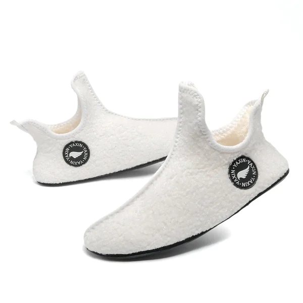 chaussons rigolos homme blancs