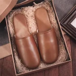 Chaussons mouton retourné homme