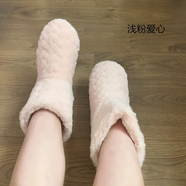 chaussons femme en paille fourrés
