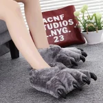 Chaussons homme patte d’ours amusants
