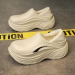 chaussons rigolos homme blancs cocooning